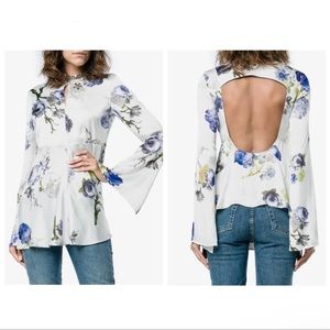 Acne Studios Bahrain Floral Open Back Top 32